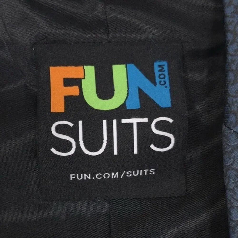 SUPERMAN Suit Jacket Blazer Alter Ego Fun Suits Size 38 Blue Men's‎